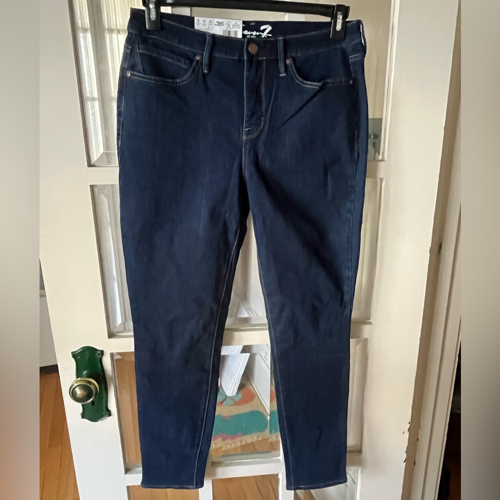 Seven7 High Rise 5 Picket Skinny Jeans - Size 8